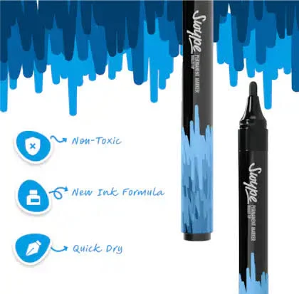 Linc Swipe Permanent Marker Blue - Gift Hub Mart