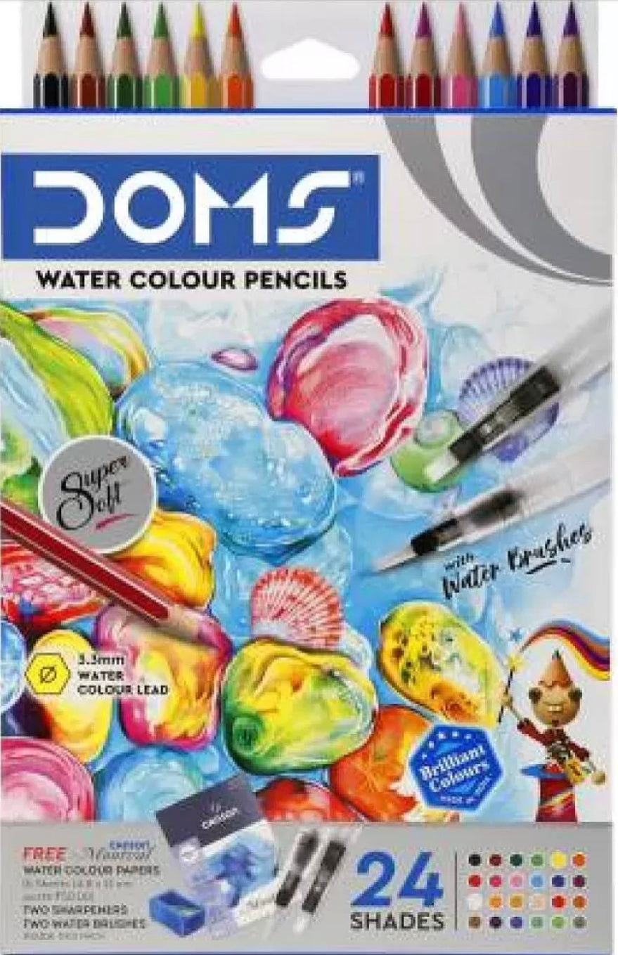 Doms Water Colour Pencils 24 Shades