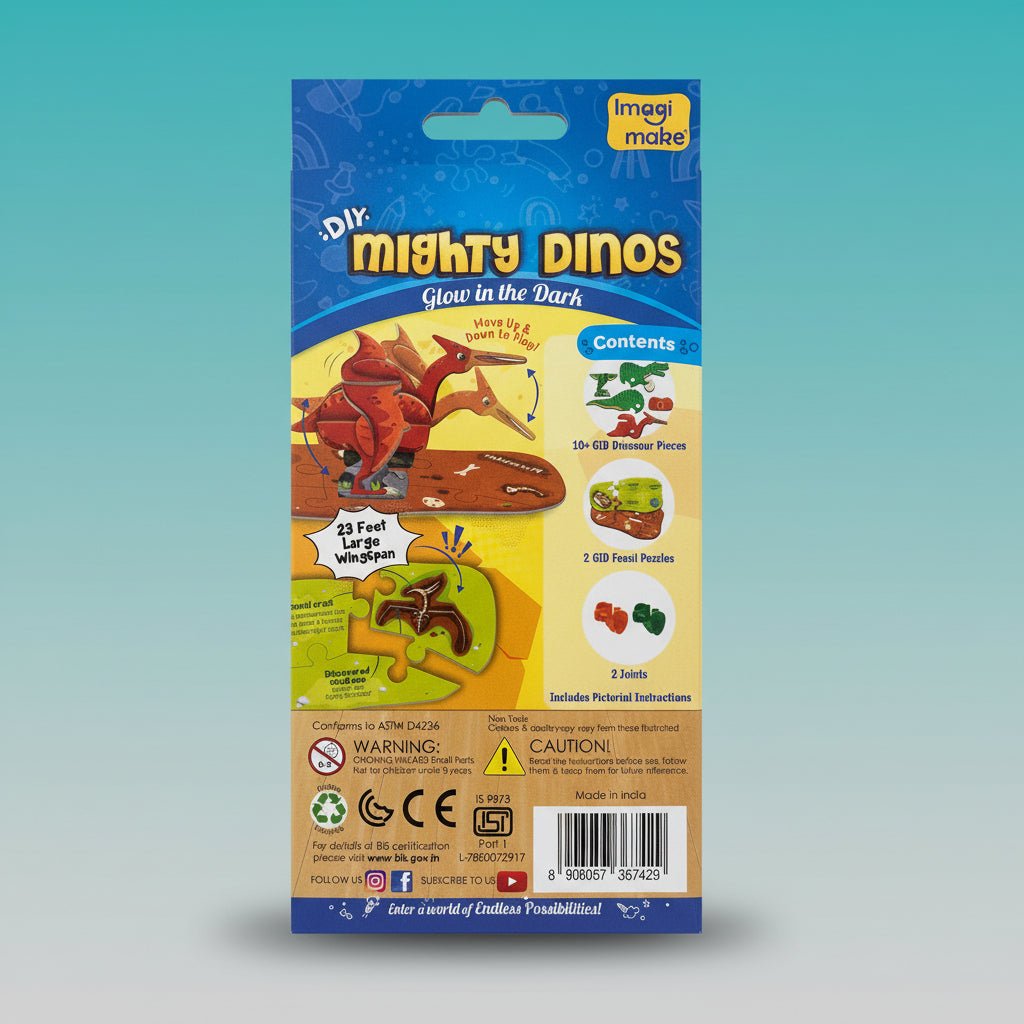 Imagimake Diy Mighty Gid Dino Trex 5+ by Gift Hub Mart