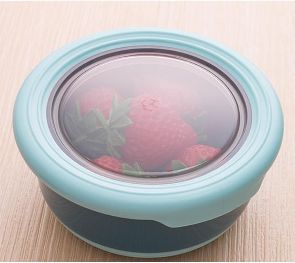 Insulated Food Storage Round Containers for Refrigerators (Set of 4) by Gifthubmart