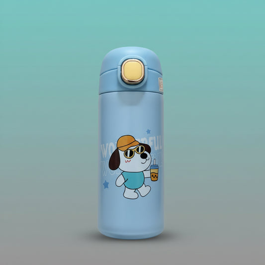 Insulated Water Bottle Push Button 350ML- Wonderful by Gifthubmart