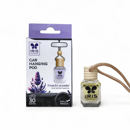 Iris Car Hanging Pod French Lavender by Gift Hub Mart
