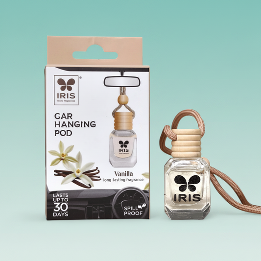 Iris Car Hanging Pod Vanilla by Gift Hub Mart