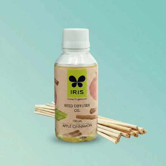 Iris Reed Difuser Set Apple Cinnamon by Gift Hub Mart
