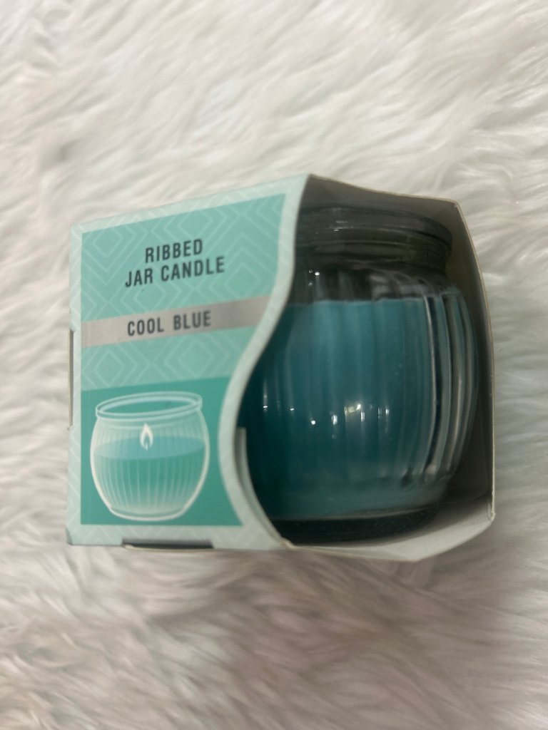 Iris Scented Jar Candle- Cool Blue by Gifthubmart