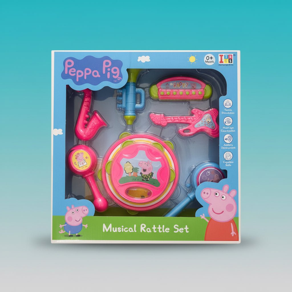 Itoys Muasical Rattle Set Peppa Pig 0m+ by Gift Hub Mart