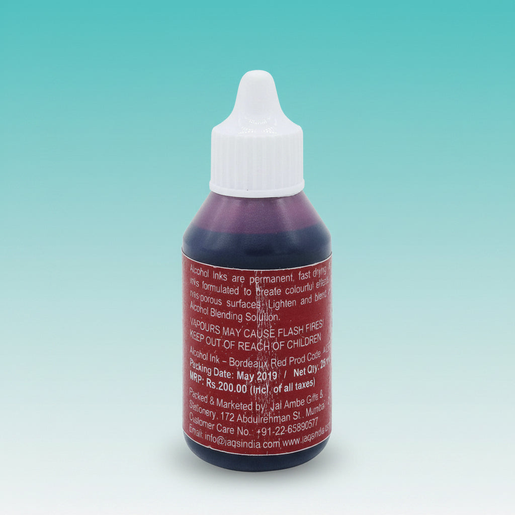 Jags Alcohol Ink Bordeaux Red by Gifthubmart