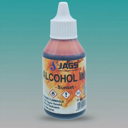 Jags Alcohol Ink Sunset by Gifthubmart