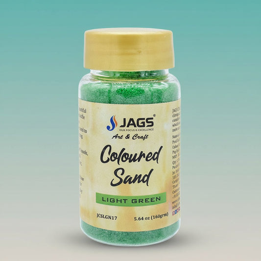 Jags Coloured Sand 160Gms LightGreen No17 JCSLGN17 by Gifthubmart