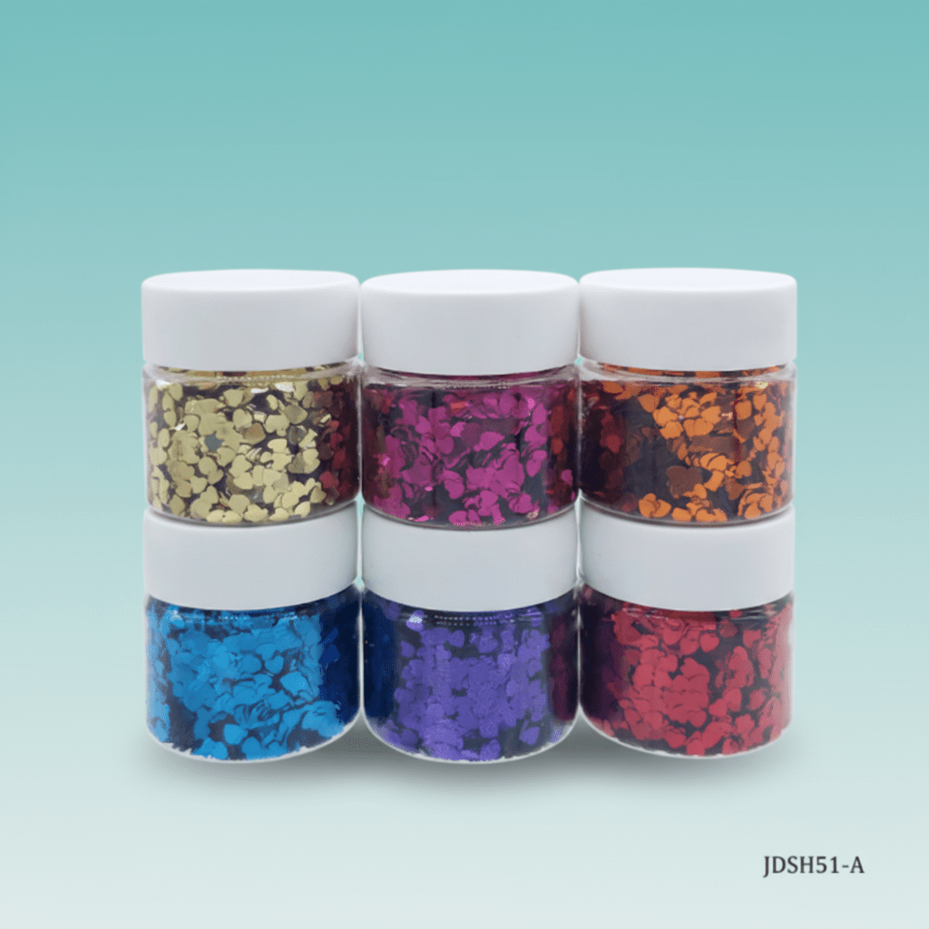 Jags Diy Sequins Heart 6 Colour Pck 60Gsm JDSH51B by Gifthubmart
