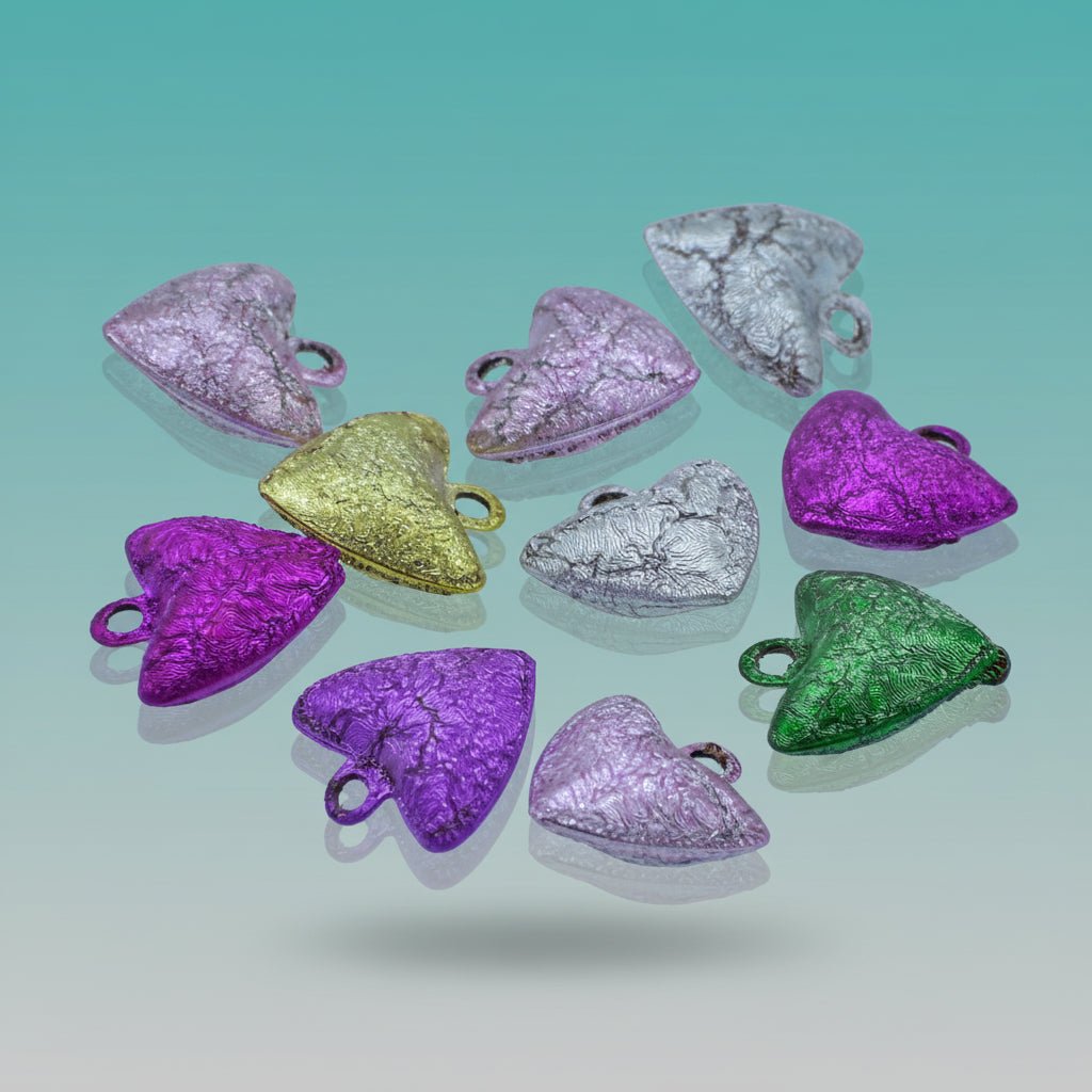 Jags Mini Metal Bells Heart Shape 20MM by Gifthubmart