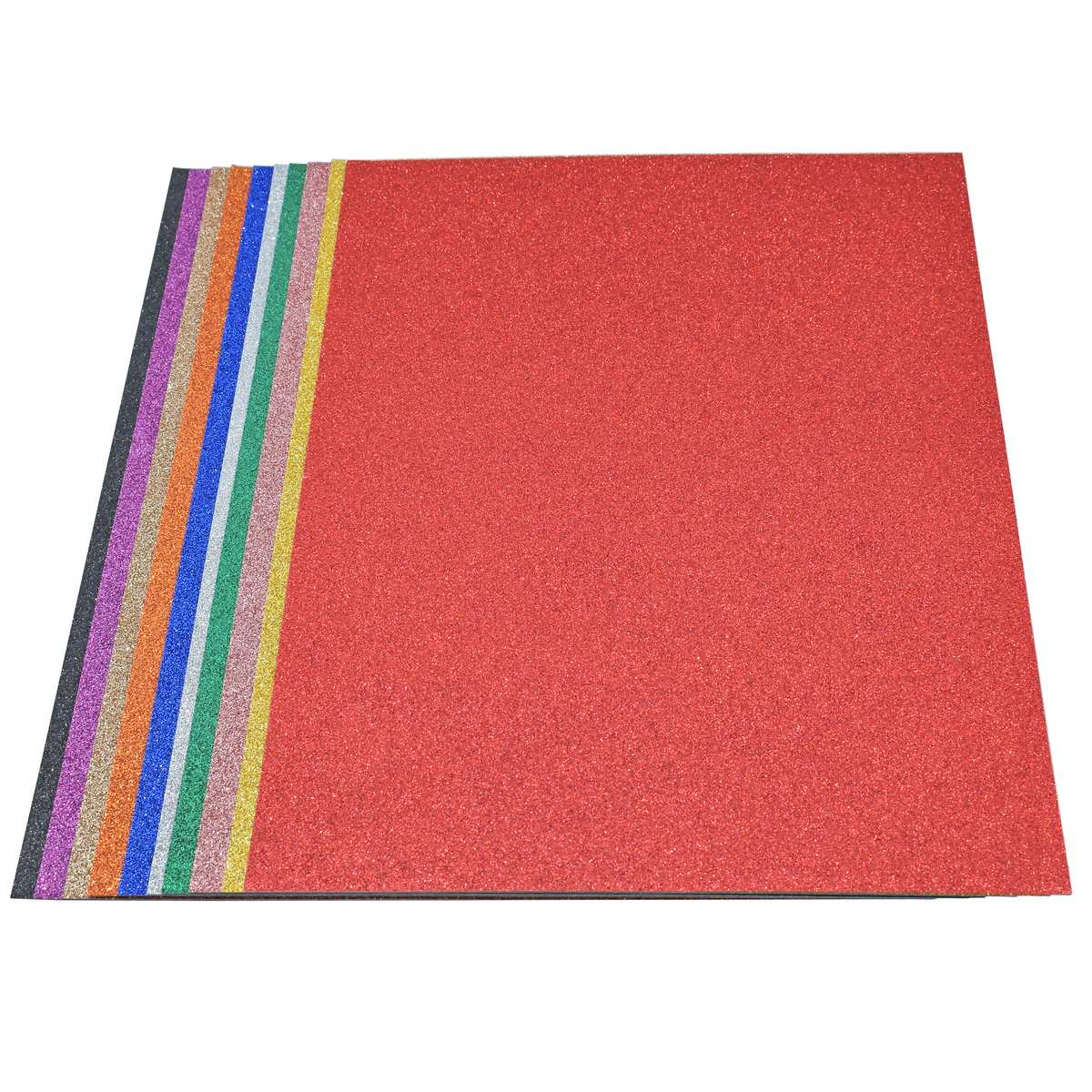 A4 Diamond Glitter Paper Multi Colour