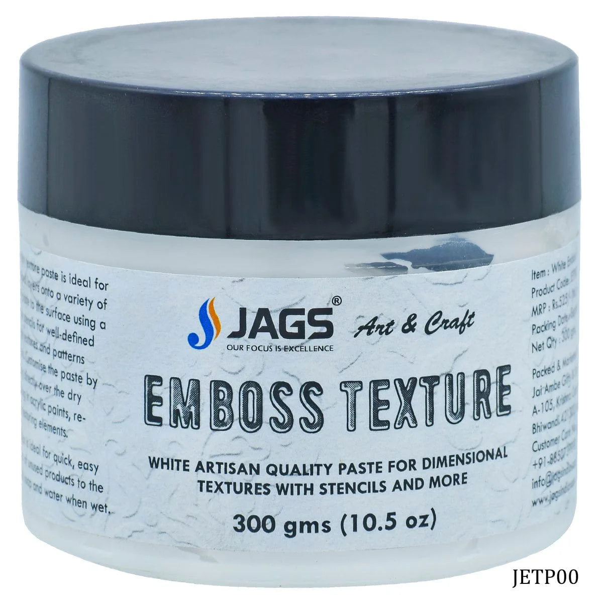 Jags Emboss Texture Paste 300gms JETP00