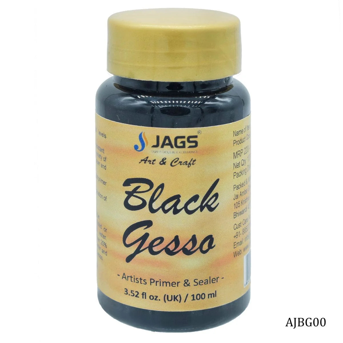 Artist Jags Gesso Black 100ml AJBG00