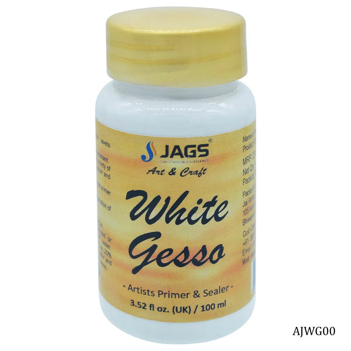 Artist Jags Gesso White 100ml AJWG00