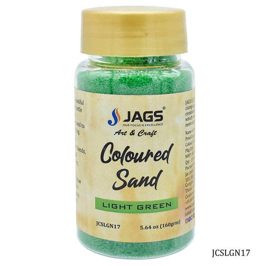 Jags Coloured Sand 160Gms LightGreen No17 JCSLGN17