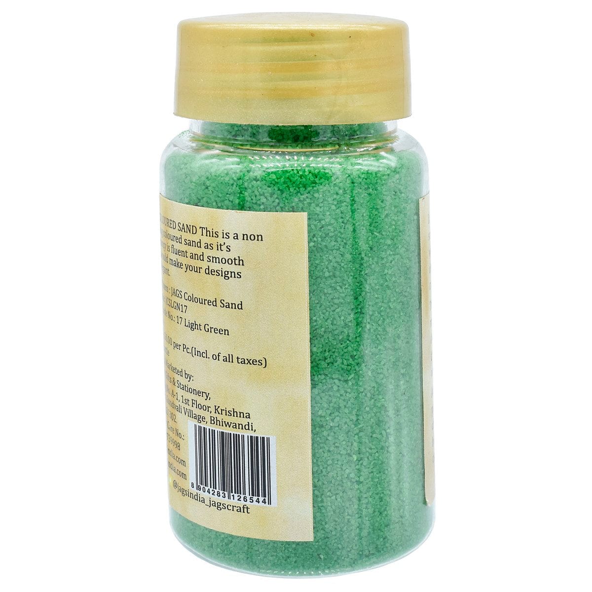 Jags Coloured Sand 160Gms LightGreen No17 JCSLGN17