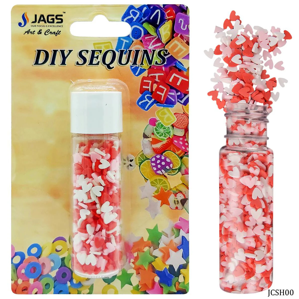 Jags Sequins Shaker Heart Love JCSHL00