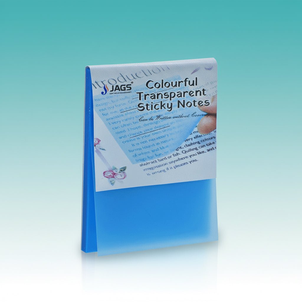 Jags Transparent Sticky Note 50 Sheet 2X3 Blue by Gifthubmart