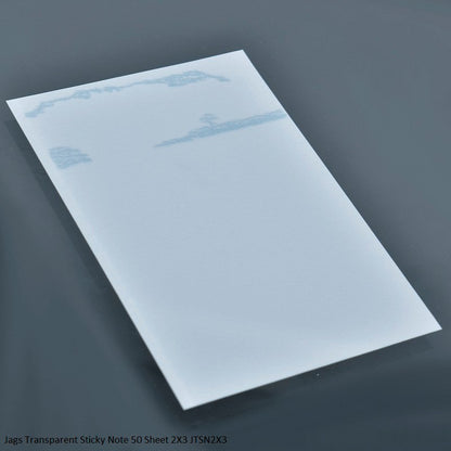 Jags Transparent Sticky Note 50 Sheet 2X3