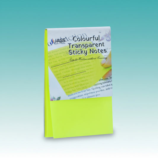 Jags Transparent Sticky Note 50 Sheet 2X3 Yellow by Gifthubmart