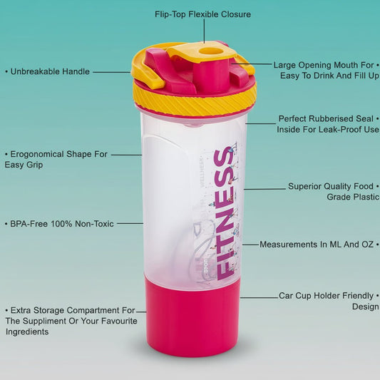Jony Fit Tox Shaker Bottle by Gifthubmart