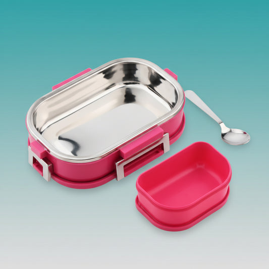 Jony Little Steel Lunch Box 600ml by Gifthubmart