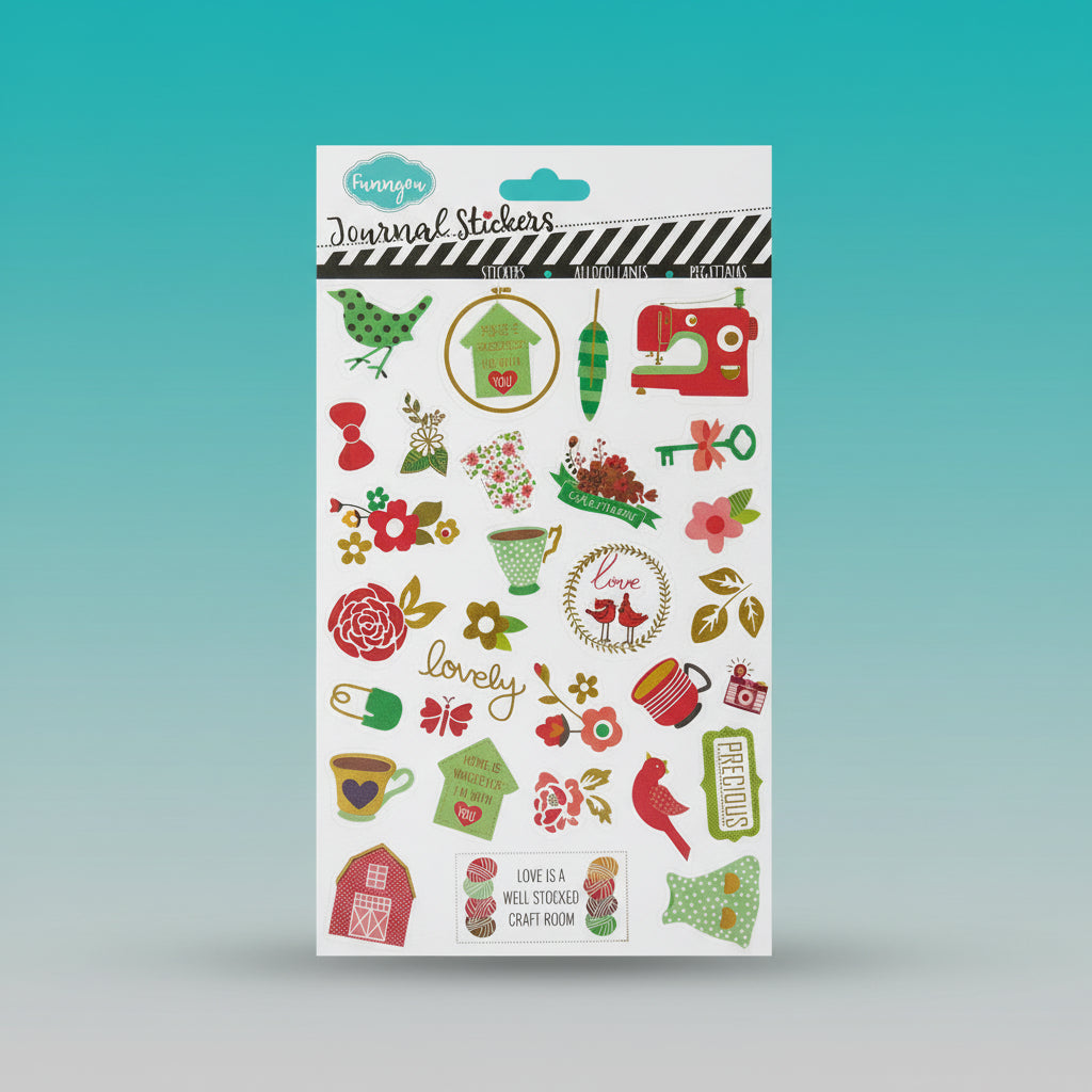 Journal Stickers - Seal Label Stickers- B by Gift Hub Mart