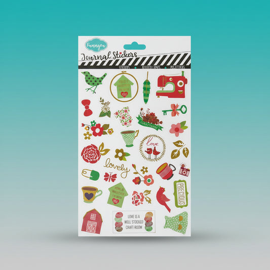 Journal Stickers - Seal Label Stickers- B by Gift Hub Mart