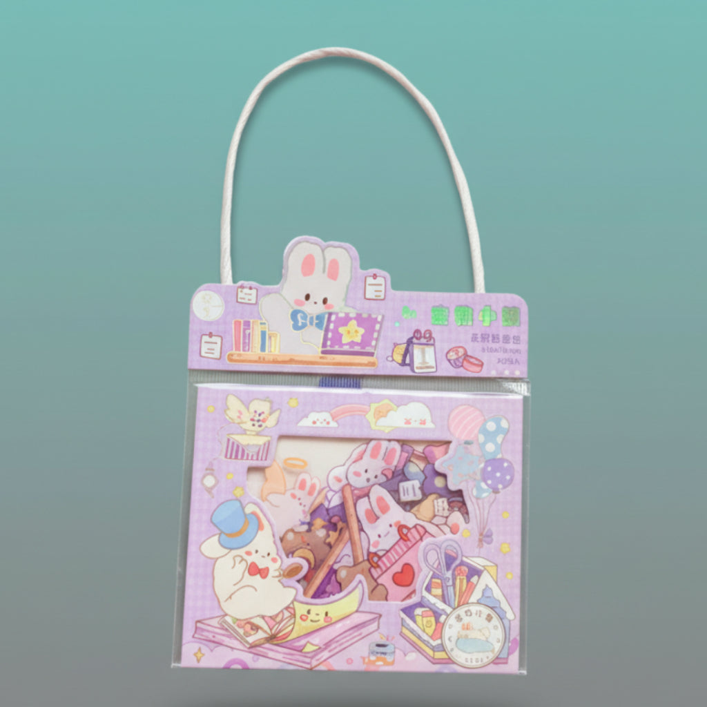 Kawaii Sticker Bag Set of 3 by Gifthubmart
