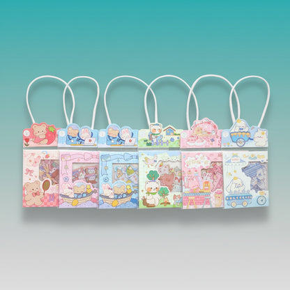 Kawaii Sticker Bag Set of 3 by Gifthubmart