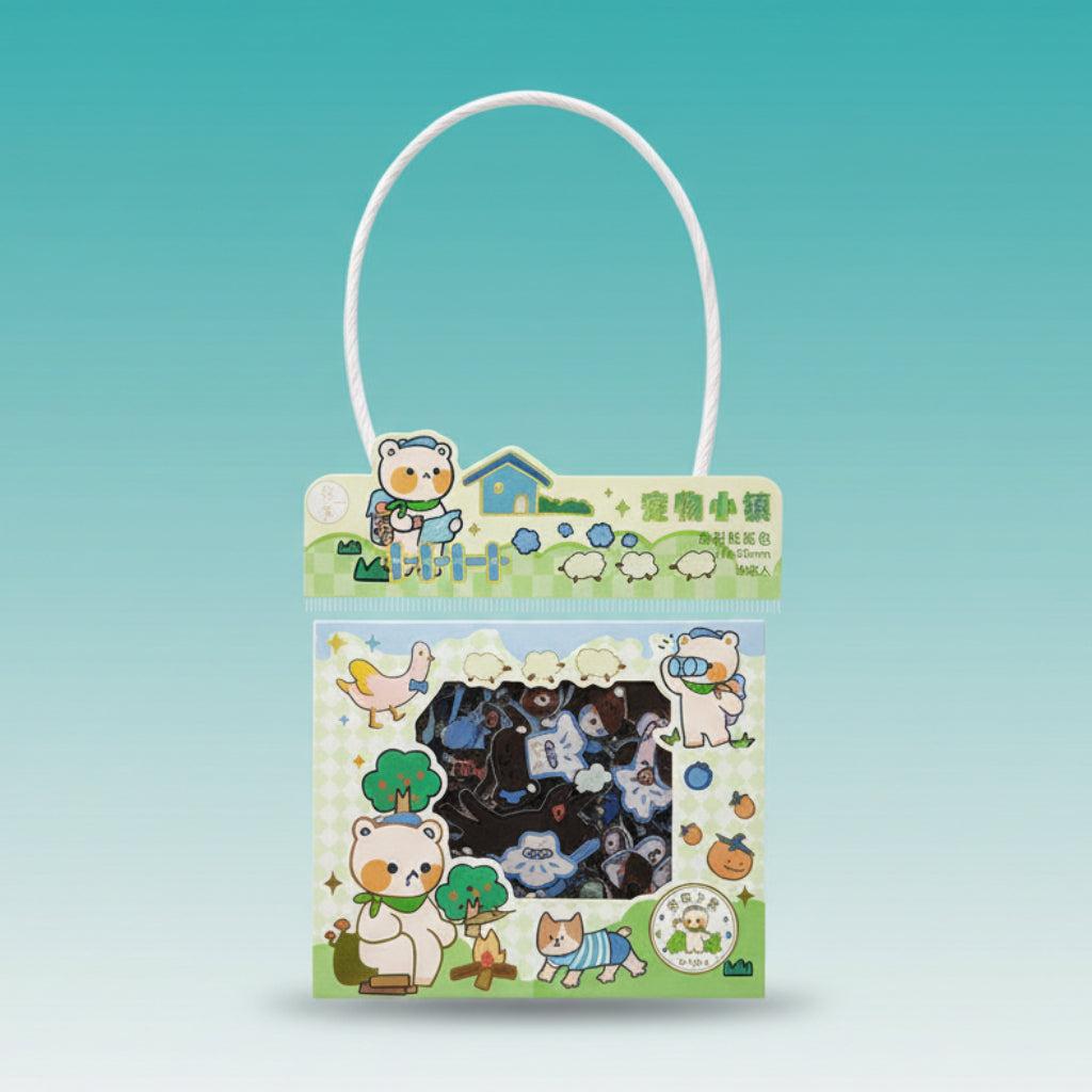 Kawaii Sticker Bag Set of 3 by Gifthubmart