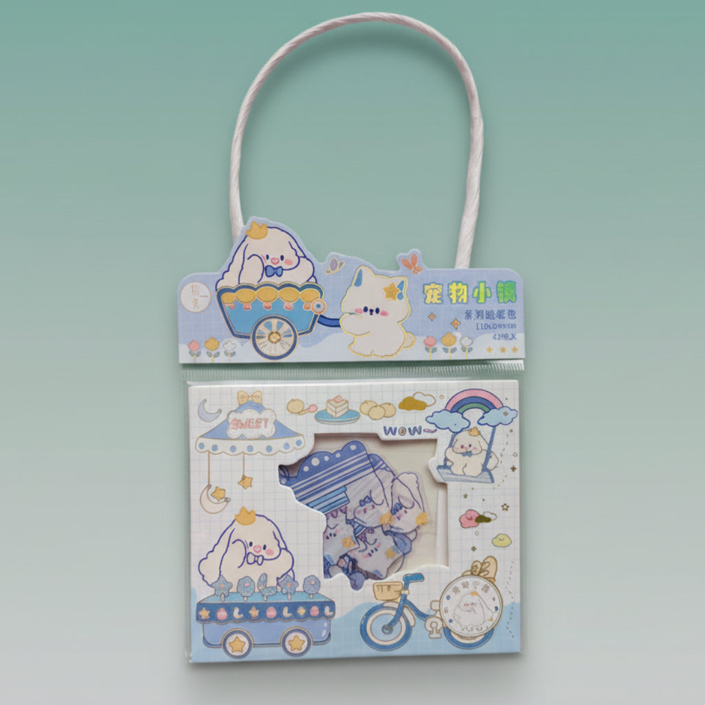 Kawaii Sticker Bag Set of 3 by Gifthubmart