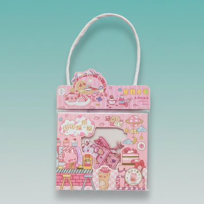 Kawaii Sticker Bag Set of 3 by Gifthubmart