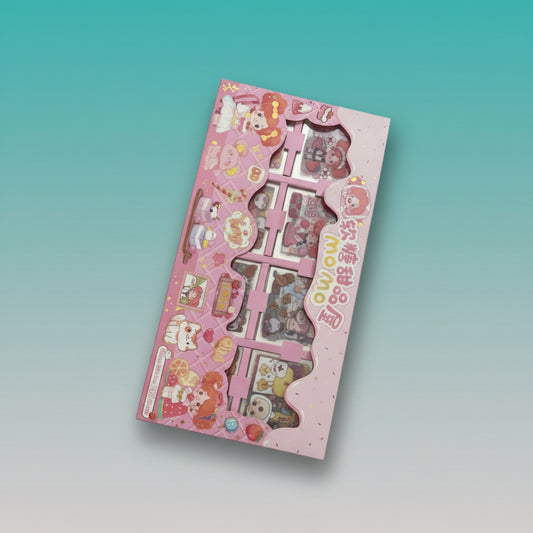 Kawaii Sticker Gift Box Set of 200 Sheets by Gifthubmart