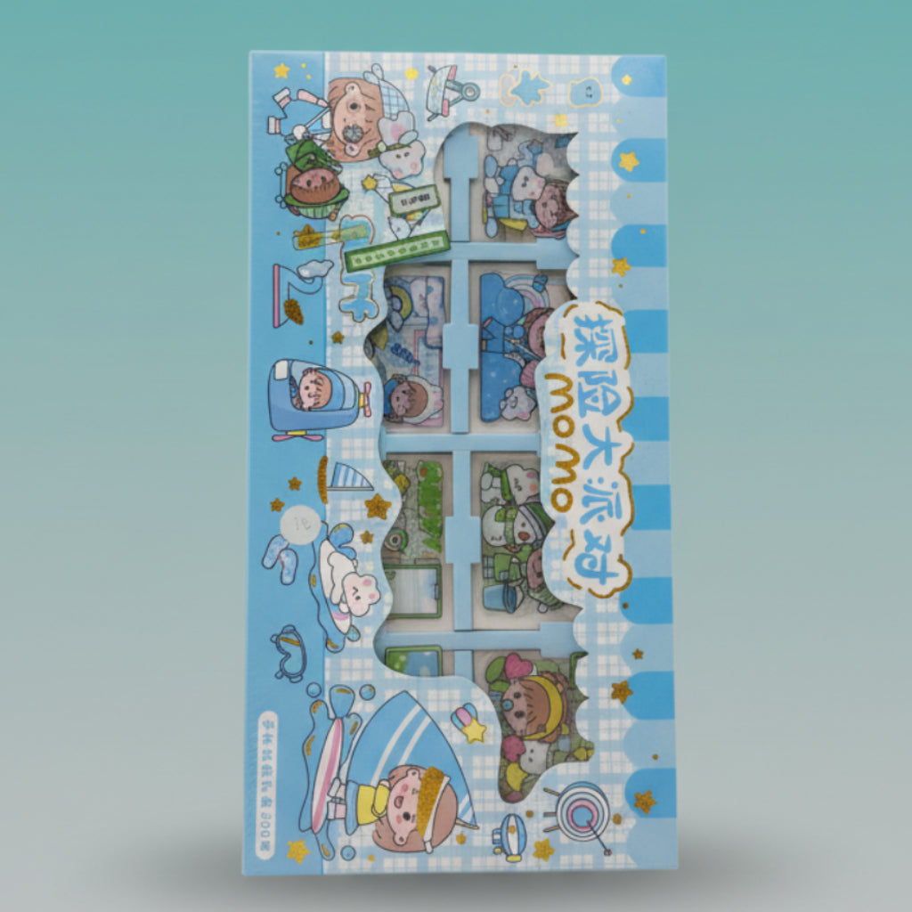 Kawaii Sticker Gift Box Set of 200 Sheets by Gifthubmart
