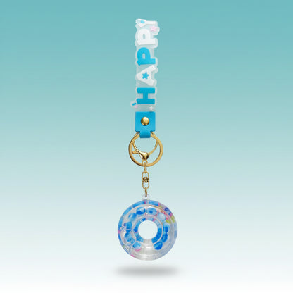 Key Chain Gel- Happy by Gift Hub Mart