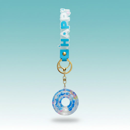 Key Chain Gel- Happy by Gift Hub Mart