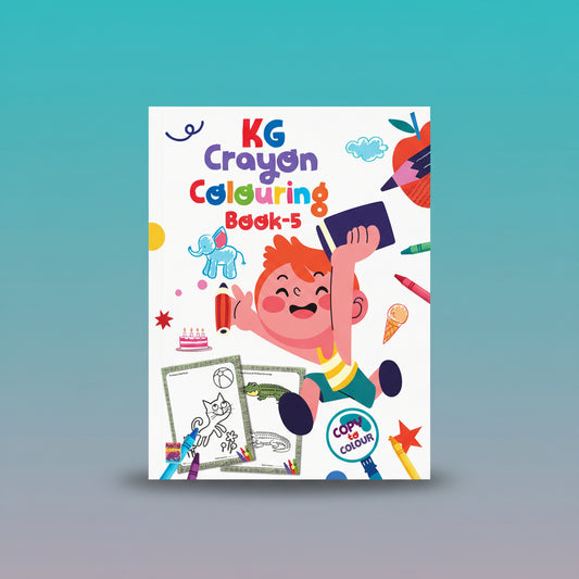 KG Crayon Colouring Book-5 3+ HF by HF