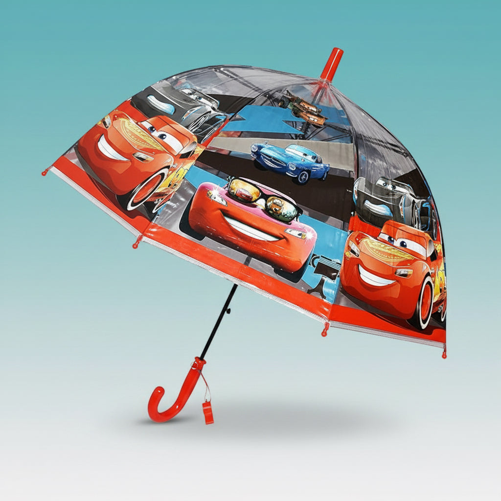 Kids Cars Theme Umbrella PVU Plastic by Gifthubmart
