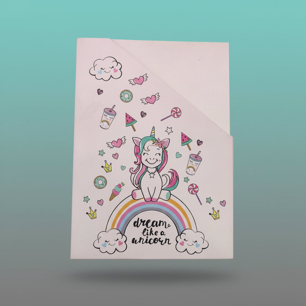 Kids Diary Set of 4 (Dream Like A Unicorn) With Ludo by Gifthubmart