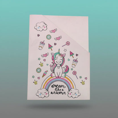 Kids Diary Set of 4 (Dream Like A Unicorn) With Ludo by Gifthubmart