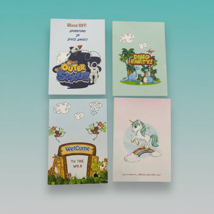 Kids Diary Set of 4 (Dream Like A Unicorn) With Ludo by Gifthubmart