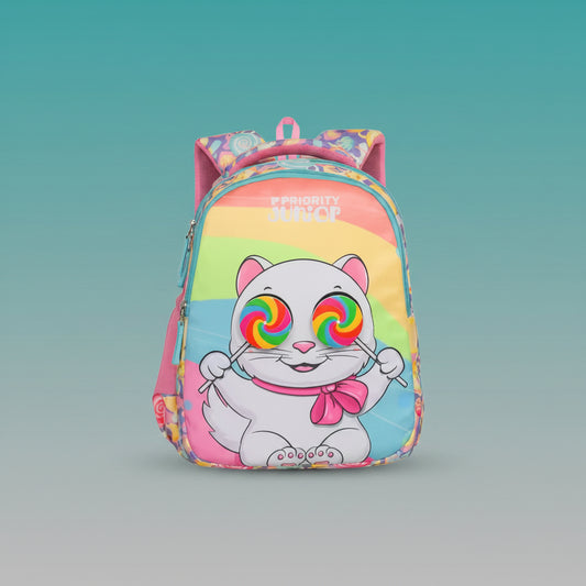 Kitty With Lollipop School Bag by Gift Hub Mart