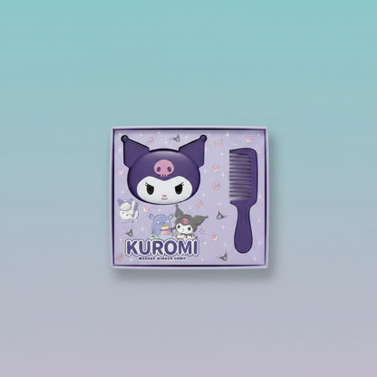 Kuromi Makeup Mirror Comb by Gift Hub Mart