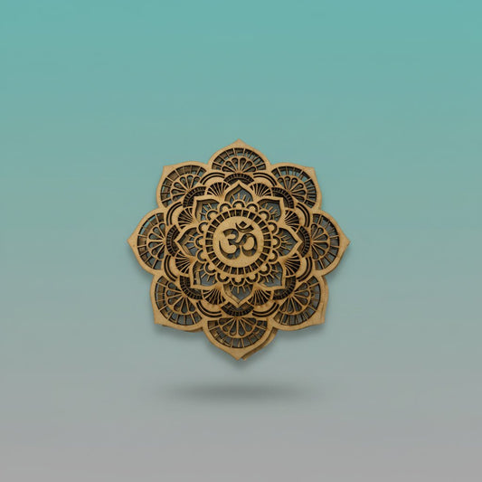 Laser Cut MDF Mandala Painting (OM-1) by Gift Hub Mart