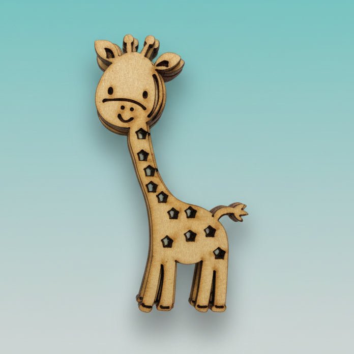 Laser Cut MDF Painting - Mini Giraffe by Gift Hub Mart