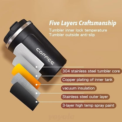 Leakproof Stainless Steel Insulated Sipper Temperature Bottle 510ml by Gifthubmart