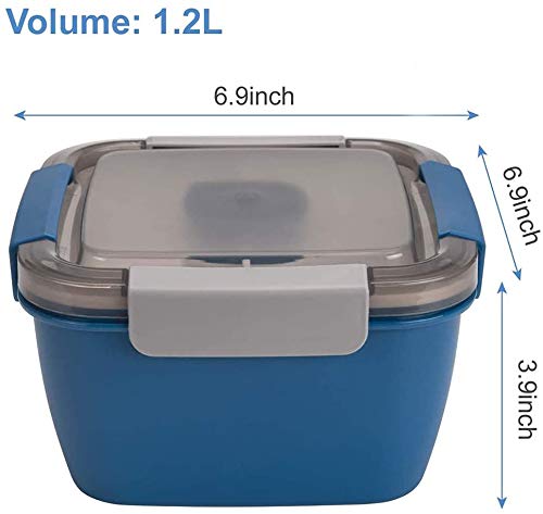 4 Compartment Lunch Box with dip container leakproof