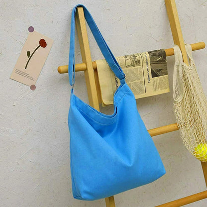 Fancy Canvas Bag Medium Blue